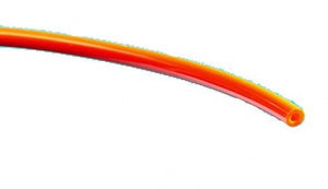 1/8" O.D. polyurethane supply tubing, orange,  per foot