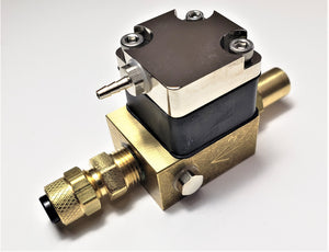 universal junction box shut-off valve assembly, for water or air