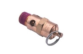 Air compressor relief valve, relieves pressure at 125 psi, 1/4